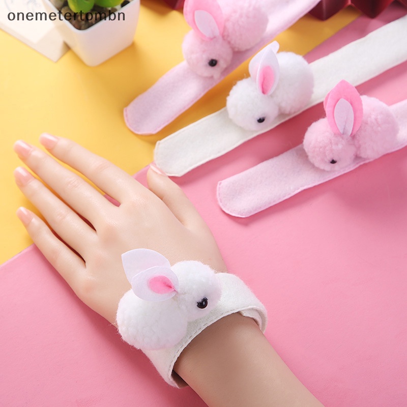 Bn Vòng Đeo Tay Mặt Thỏ Nhồi Bông Dễ Thương Dùng Làm Quà Tặng Sinh Nhật Cho Bé Gái