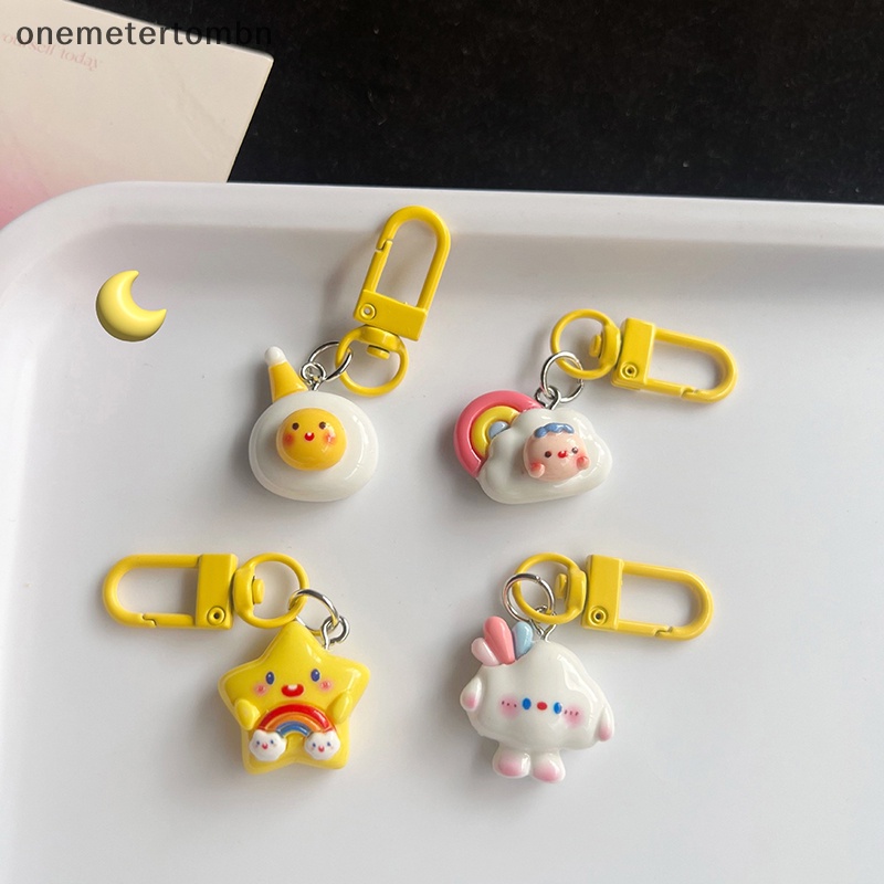 Bn Móc Chìa Khóa Xe Hơi Hình Đám Mây Ngôi Sao Màu Xanh Dương Dễ Thương Cho Nữ