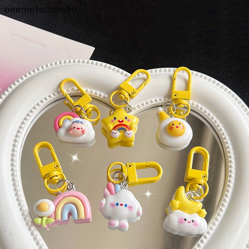 Bn Móc Chìa Khóa Xe Hơi Hình Đám Mây Ngôi Sao Màu Xanh Dương Dễ Thương Cho Nữ