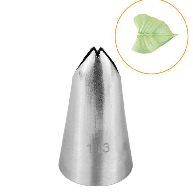 Đầu Phun Kem Trang Trí Bánh Hình Chiếc Lá 113 Cái