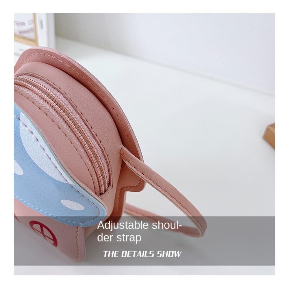 Mihan1 Túi Đeo Vai mini Bằng Da pu Hình Nấm Nhiều Màu Sắc Dễ Thương Cho Bé