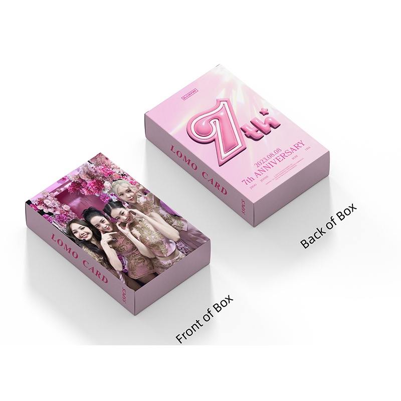 BLACKPINK LOMO Card Set 55 Tấm Thẻ Ảnh 7th anniversary Hình Nhóm Nhạc
