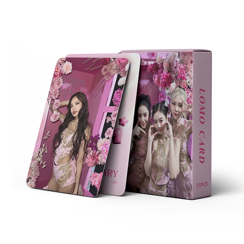 BLACKPINK LOMO Card Set 55 Tấm Thẻ Ảnh 7th anniversary Hình Nhóm Nhạc