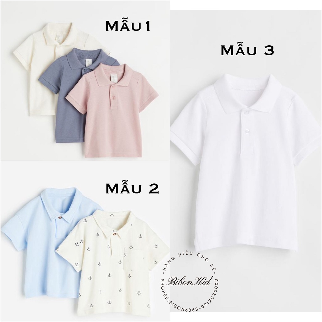 Áo polo form to HM US/UK/KR từ 4-6m đến 3-4y