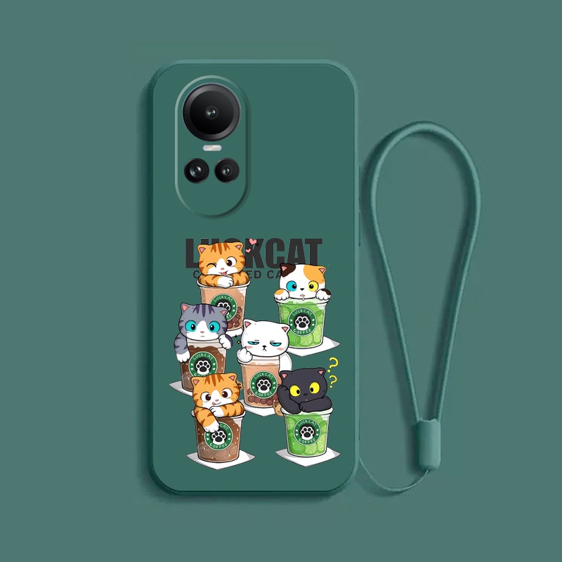Ốp Điện Thoại tpu Mềm In Hình Mèo Hoạt Hình Cho oppo reno10 5g oppo reno 10 5g oppo reno 10 pro 5g c_a8
