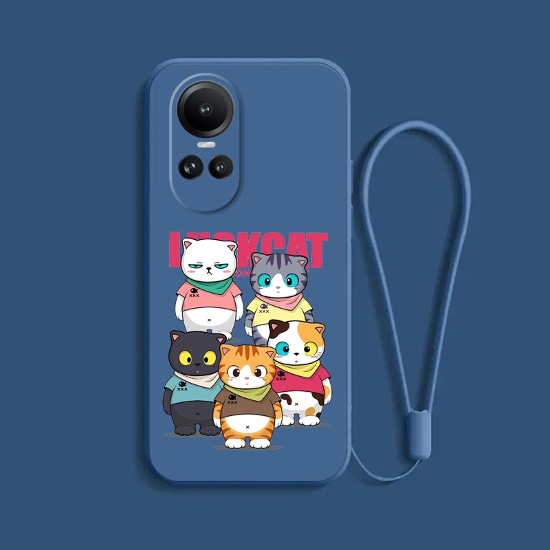 Ốp Điện Thoại tpu Mềm In Hình Mèo Hoạt Hình Cho oppo reno10 5g oppo reno 10 5g oppo reno 10 pro 5g c_a8
