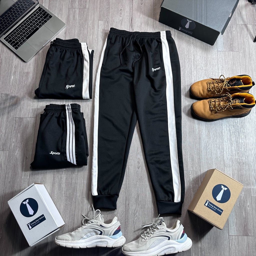 Quần thể thao nam dài túi khóa kéo đẹp vải thun co giãn form ôm X115L