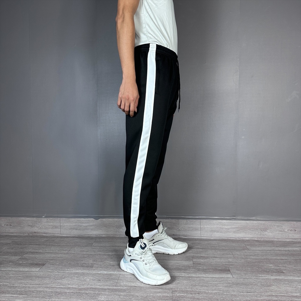 Quần thể thao nam dài túi khóa kéo đẹp vải thun co giãn form ôm X115L