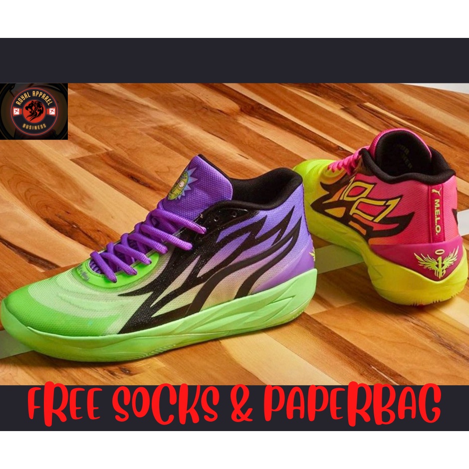 Giày Bóng Rổ Phối Màu Cá Tính mb.02 rick & morty