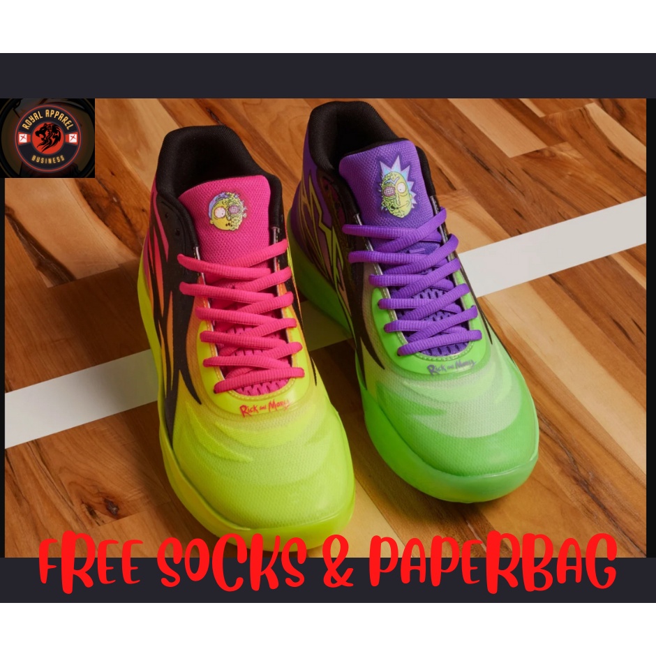 Giày Bóng Rổ Phối Màu Cá Tính mb.02 rick & morty