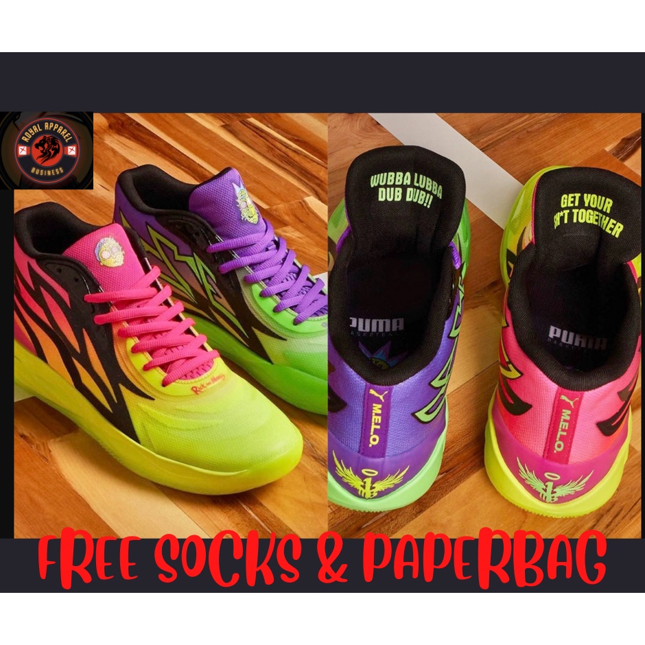 Giày Bóng Rổ Phối Màu Cá Tính mb.02 rick & morty