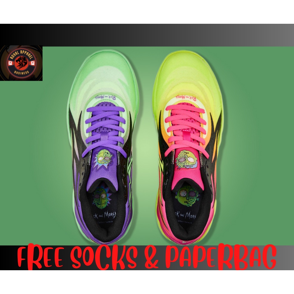 Giày Bóng Rổ Phối Màu Cá Tính mb.02 rick & morty