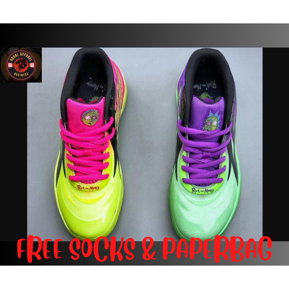 Giày Bóng Rổ Phối Màu Cá Tính mb.02 rick & morty