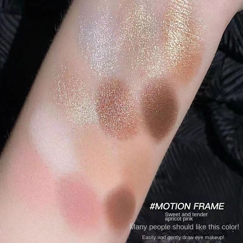 Bảng Phấn Mắt 12 Màu Lì Và Ánh Ngọc Trai Lấp Lánh Kết Hợp Trang Điểm Kháng Nước Và