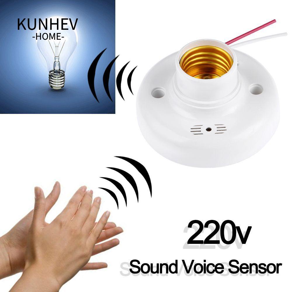 KUNHEV Chuôi Bóng Đèn led e27 ac220v Cảm Biến Âm Thanh Bền Bỉ