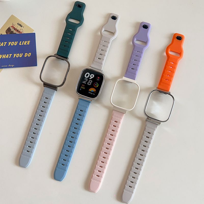 Silicone Dây Đeo Silicon Thay Thế Cho Đồng Hồ Thông Minh redmi watch 2 3 lite mi watch lite redmi watch 3 active Ốp