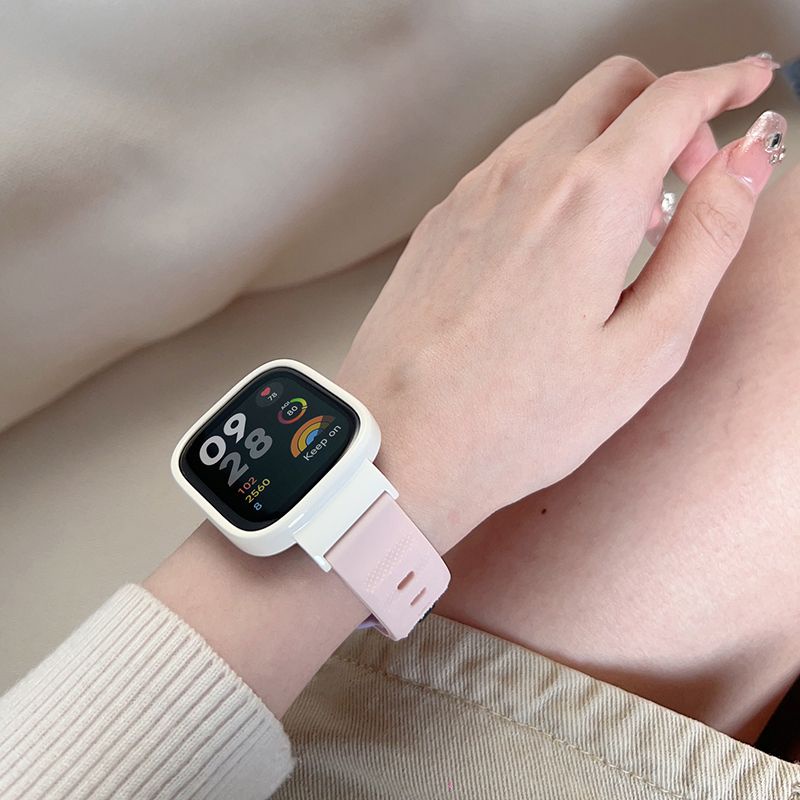 Silicone Dây Đeo Silicon Thay Thế Cho Đồng Hồ Thông Minh redmi watch 2 3 lite mi watch lite redmi watch 3 active Ốp