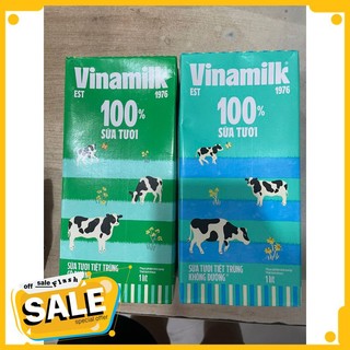 [ Shop ăn vặt ] -  Sữa vinamilk 1L loại có đường và không đường