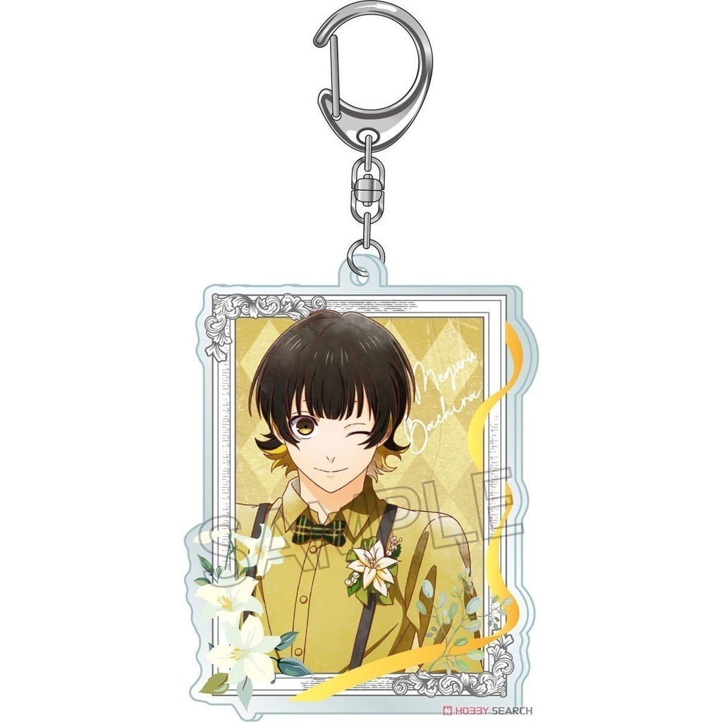 Móc khóa 4cm in hình BLUE LOCK ver KHUNG HOA HỒNG anime  Mica trong acrylic quà tặng dễ thương NLSHOP