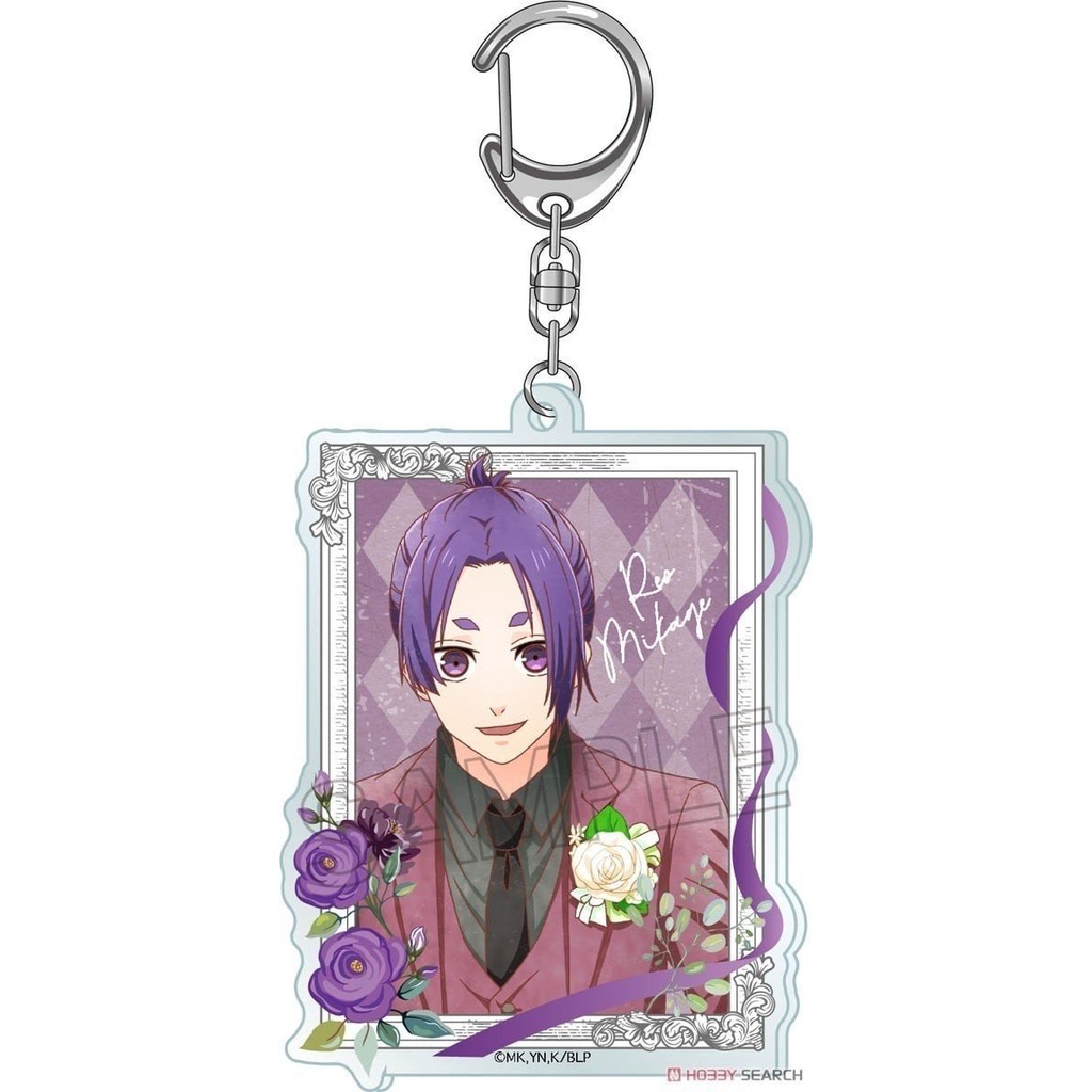 Móc khóa 4cm in hình BLUE LOCK ver KHUNG HOA HỒNG anime  Mica trong acrylic quà tặng dễ thương NLSHOP