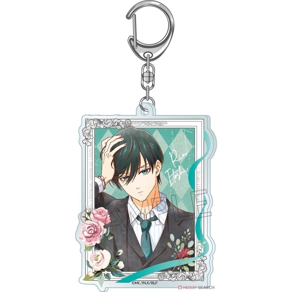 Móc khóa 4cm in hình BLUE LOCK ver KHUNG HOA HỒNG anime  Mica trong acrylic quà tặng dễ thương NLSHOP