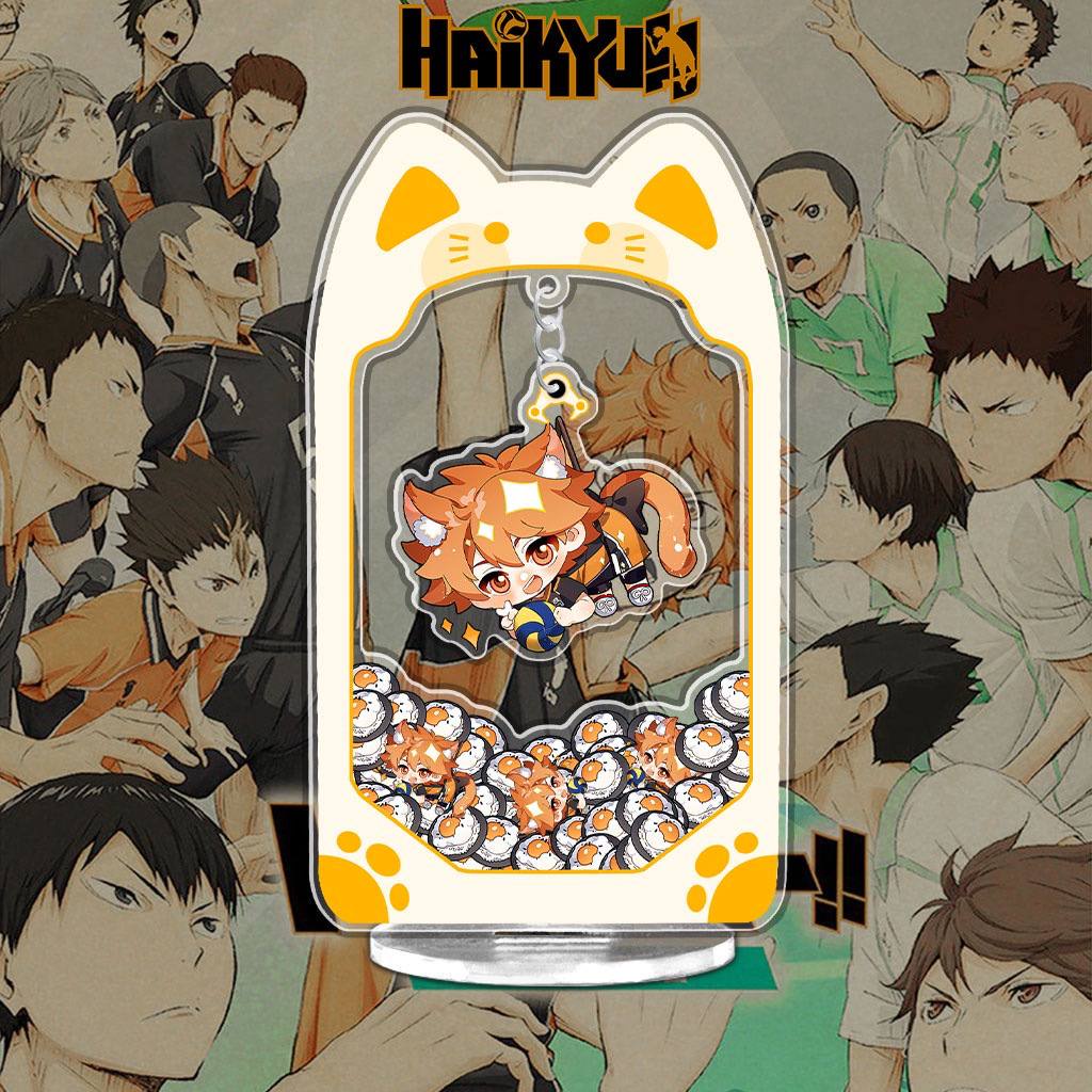 Mô hình gắp thú bông Haikyuu standee  các nhân vật Tobio Tetsuro Keiji Kenma kèm theo móc khóa 15cm NLSHOP