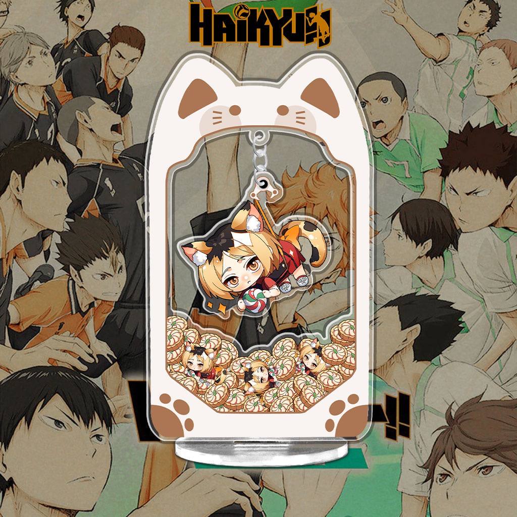 Mô hình gắp thú bông Haikyuu standee  các nhân vật Tobio Tetsuro Keiji Kenma kèm theo móc khóa 15cm NLSHOP