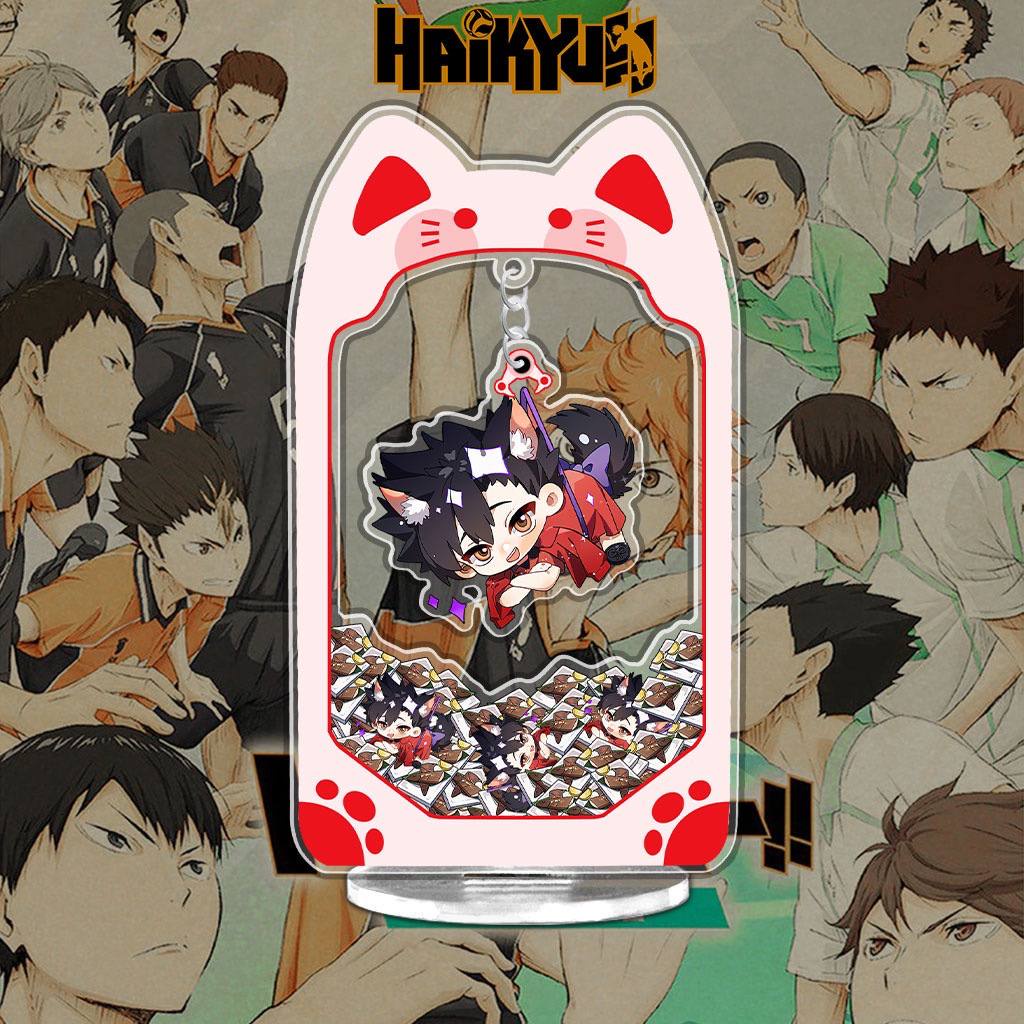 Mô hình gắp thú bông Haikyuu standee  các nhân vật Tobio Tetsuro Keiji Kenma kèm theo móc khóa 15cm NLSHOP