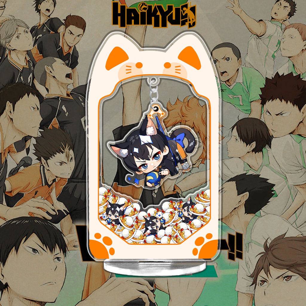 Mô hình gắp thú bông Haikyuu standee  các nhân vật Tobio Tetsuro Keiji Kenma kèm theo móc khóa 15cm NLSHOP