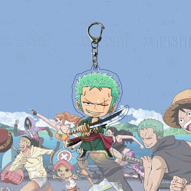 Hoạt Hình 3cm Móc Khóa Acrylic Hình Nhân Vật Luffy Trong One Piece NLSHOP