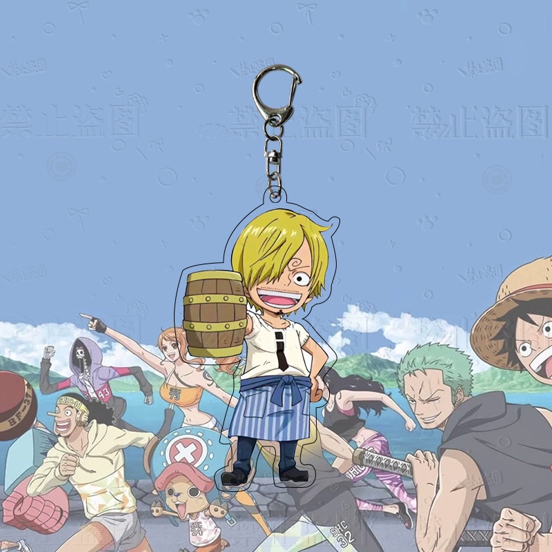 Hoạt Hình 3cm Móc Khóa Acrylic Hình Nhân Vật Luffy Trong One Piece NLSHOP