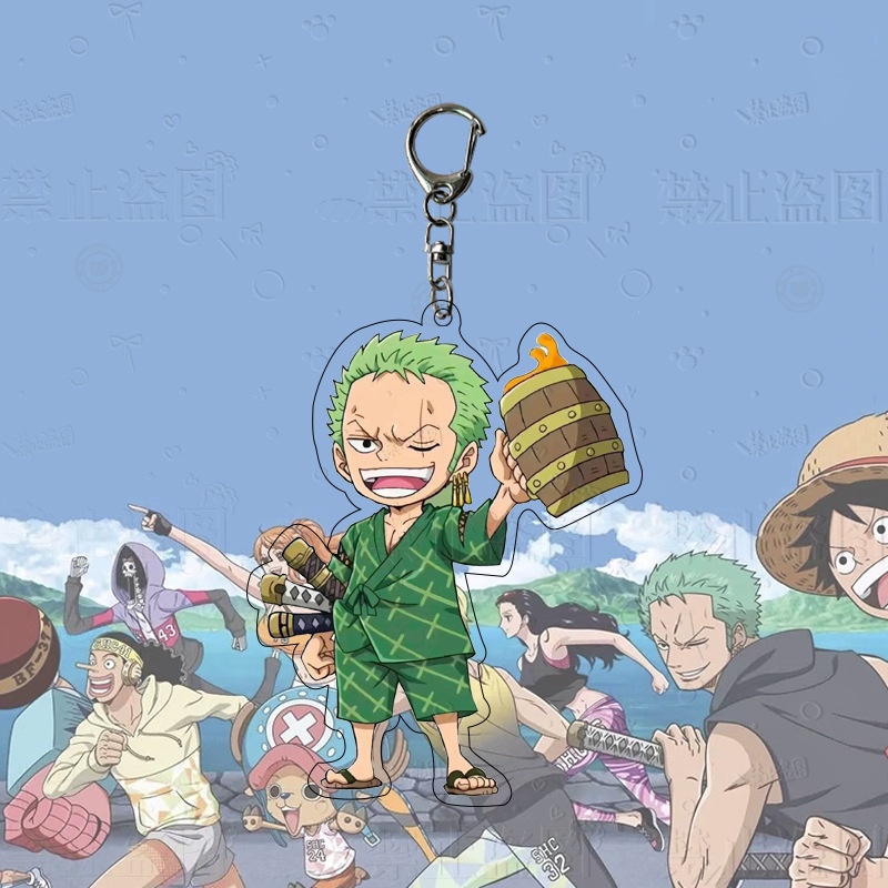 Hoạt Hình 3cm Móc Khóa Acrylic Hình Nhân Vật Luffy Trong One Piece NLSHOP