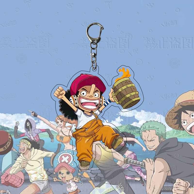Hoạt Hình 3cm Móc Khóa Acrylic Hình Nhân Vật Luffy Trong One Piece NLSHOP