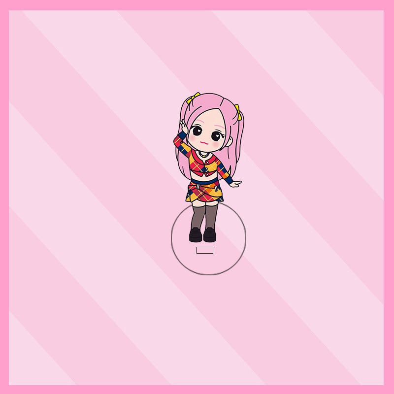 Mô hình giá đỡ bằng acrylic hình nhóm nhạc Blackpink cao 5.5cm dành cho trang trí để bàn NLSHOP