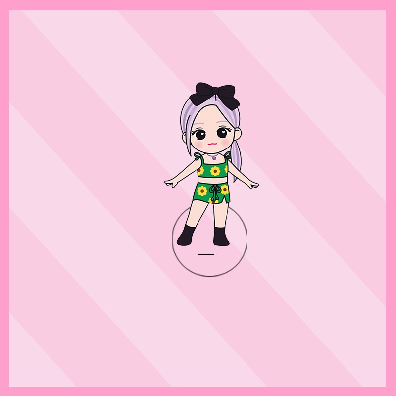 Mô hình giá đỡ bằng acrylic hình nhóm nhạc Blackpink cao 5.5cm dành cho trang trí để bàn NLSHOP