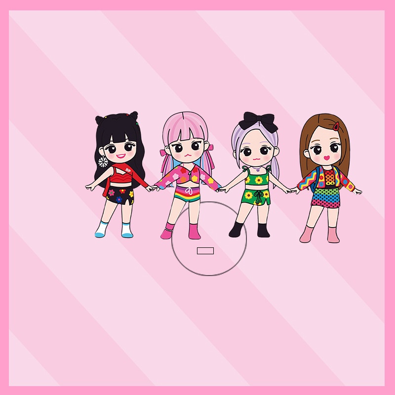 Mô hình giá đỡ bằng acrylic hình nhóm nhạc Blackpink cao 5.5cm dành cho trang trí để bàn NLSHOP