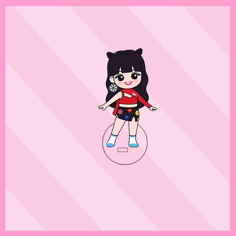 Mô hình giá đỡ bằng acrylic hình nhóm nhạc Blackpink cao 5.5cm dành cho trang trí để bàn NLSHOP