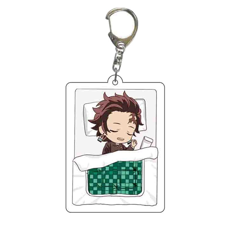Móc Khóa Nhựa Pvc Mềm Hình Nhân Vật Kimetsu No Yaiba Kamado Nezuko Tanjirou NLSHOP