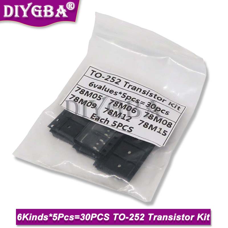 Bộ 5 Linh Kiện Bán Dẫn to-252 6M05 78m06 78m08 78m09 78m12 78m15 5 Mảnh Mới