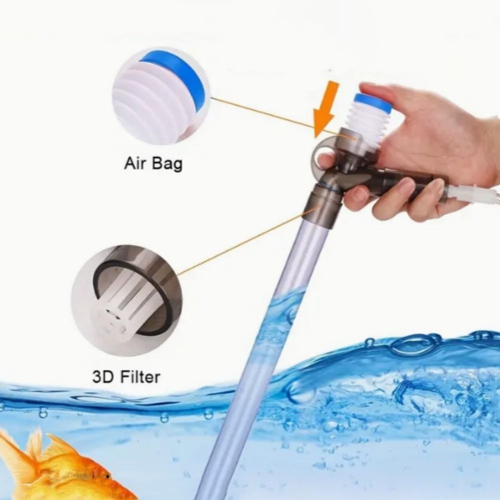Dụng Cụ Làm Sạch Sỏi Bể Cá Cảnh Dạng Nhấn 1Gg Có Thể Điều Chỉnh