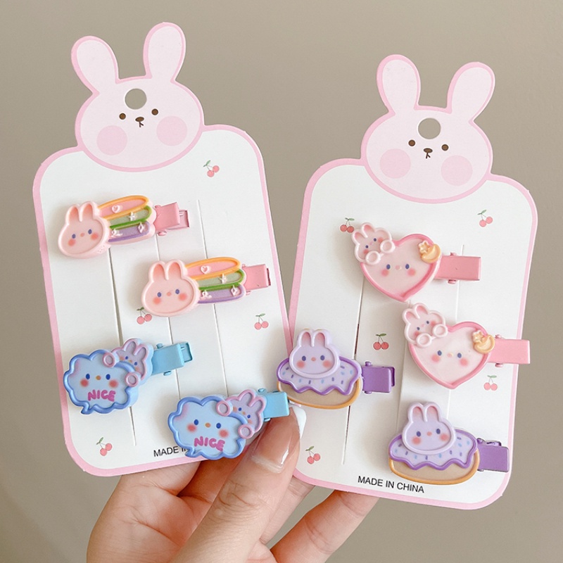 Dễ Thương Kẹp Tóc Hình Thỏ Hoạt Hình Xinh Xắn Cho Nữ
