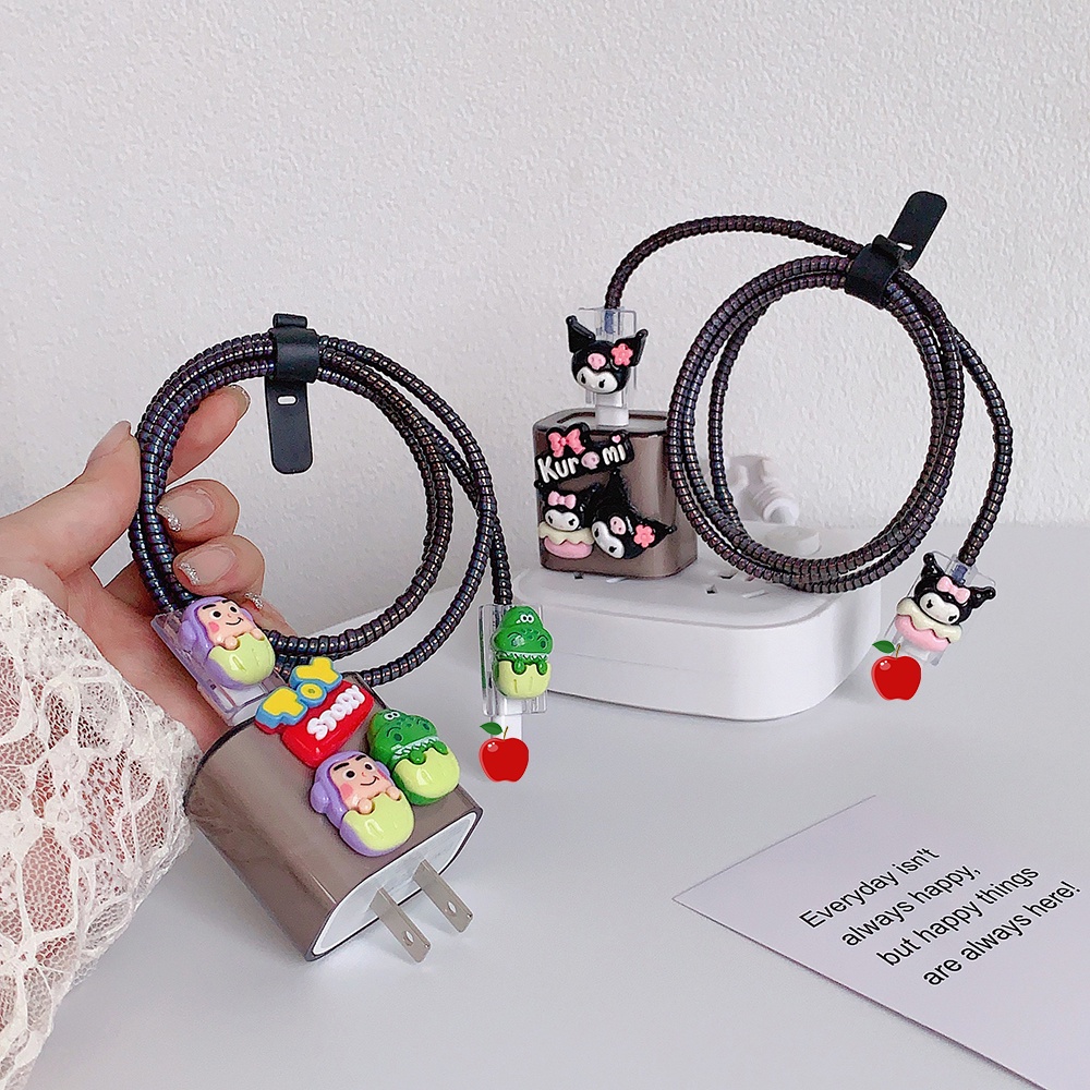 Hoạt Hình Phụ Kiện Bảo Vệ Dây Cáp Sạc Cho iphone 18 / 20w