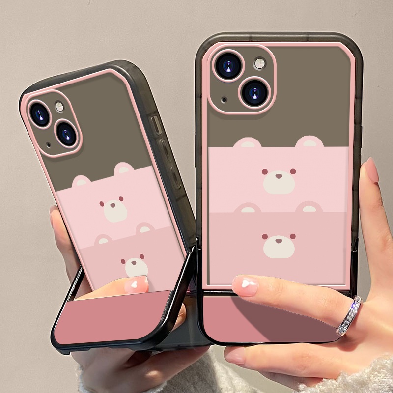Ốp Điện Thoại Silicon Mềm Có Giá Đỡ Cho IPhone 11 12 13 Pro Max XR X 7 8 Plus XS Max 6 6S SE 2020JD CO TH