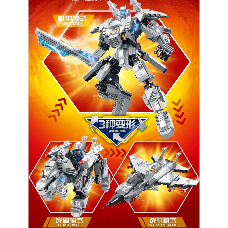 Bộ Đồ Chơi Lắp Ráp Mô Hình 3 Trong 1 Cho Bé