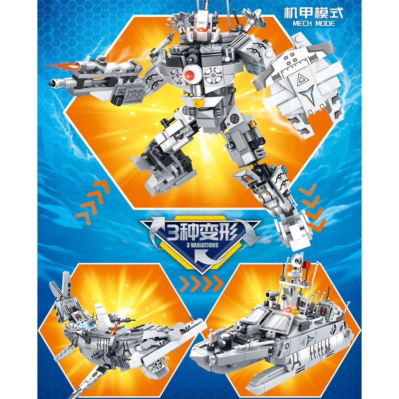 Bộ Đồ Chơi Lắp Ráp Mô Hình 3 Trong 1 Cho Bé