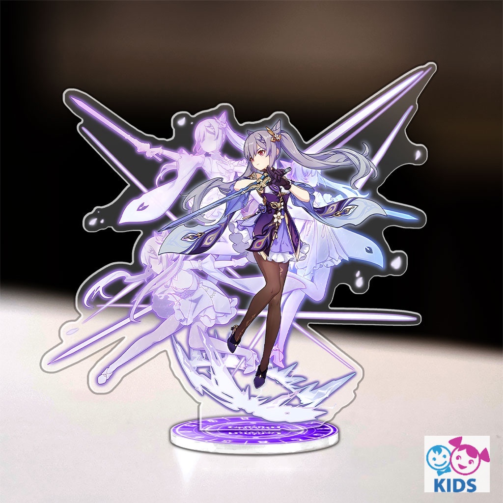 Mô hình 12cm genshin impact standee các nhân vật Xiao Zhongli Venti Albedo Ayato Kimisato trang trí góc học tập