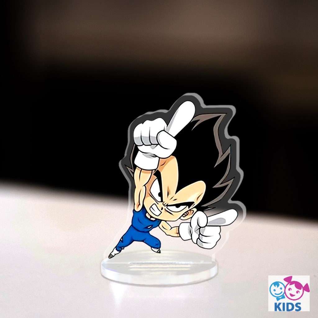 Mô hình Mini Son Goku Standee Chibi bảy viên ngọc rồng ma bư béo sên bọ hung rồng thần trang trí góc học tập cao 3cm NLP