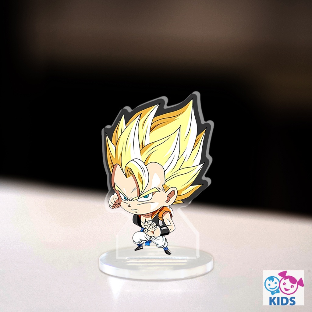 Mô hình Mini Son Goku Standee Chibi bảy viên ngọc rồng ma bư béo sên bọ hung rồng thần trang trí góc học tập cao 3cm NLP