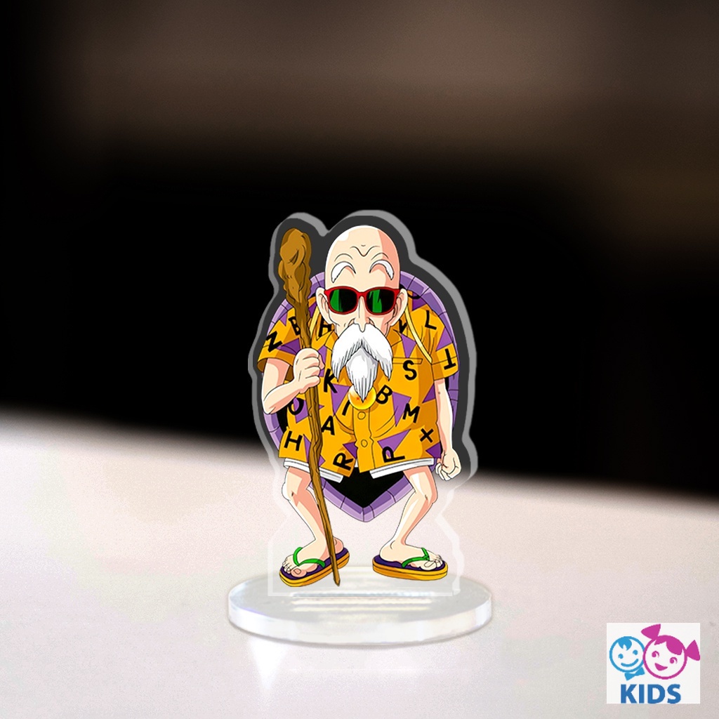 Mô hình Mini Son Goku Standee Chibi bảy viên ngọc rồng ma bư béo sên bọ hung rồng thần trang trí góc học tập cao 3cm NLP
