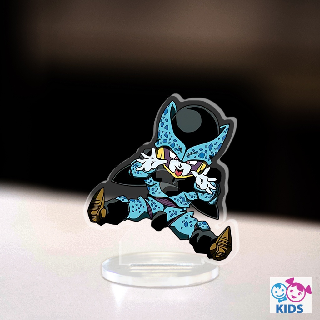 Mô hình Mini Son Goku Standee Chibi bảy viên ngọc rồng ma bư béo sên bọ hung rồng thần trang trí góc học tập cao 3cm NLP